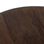 Featuring Crosby Charcoal Round Coffee Table by Four Hands at Amethyst Home. Mixed materials and the simplest of shapes offer a dramatic centerpiece for any space. Reclaimed peroba wood is supported by a textural faux shagreen base in soft grey. This piece is designed in collaboration with Thomas Bina. Four Hands partnership with the renowned Los Angeles furniture designer be. Amethyst Home provides interior design, new construction, custom furniture, and area rugs in the Winter Garden metro area.