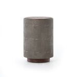 Featuring Crosby Charcoal Shagreen Side Table by Four Hands at Amethyst Home. Mixed materials and the simplest of shapes are sized to make a perfect side table. Reclaimed peroba wood is supported by a textural faux shagreen base in soft grey. This piece is designed in collaboration with Thomas Bina. Four Handsâ€™ partnership with the renowned Los Angeles furniture designer began in t. Amethyst Home provides interior design, new construction, custom furniture, and area rugs in the Tampa metro area.