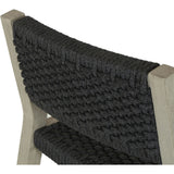 Featuring Delano Grey Outdoor Counter Stool by Four Hands at Amethyst Home. A textural take on outdoor styling, weathered grey teak welcomes thick, handwoven rope seating in an inviting dark grey. Cover or store indoors during inclement weather and when not in use.Overall Dimensions: 19.75"W x 24"L x 37.50"H
Collection: SolanoColors: Weathered Grey-Fsc ,Thi. Amethyst Home provides interior design, new home construction design consulting, vintage area rugs, and lighting in the Charlotte metro area.