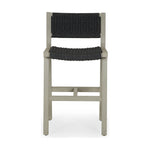 Featuring Delano Grey Outdoor Counter Stool by Four Hands at Amethyst Home. A textural take on outdoor styling, weathered grey teak welcomes thick, handwoven rope seating in an inviting dark grey. Cover or store indoors during inclement weather and when not in use.Overall Dimensions: 19.75"W x 24"L x 37.50"H
Collection: SolanoColors: Weathered Grey-Fsc ,Thick. Amethyst Home provides interior design, new home construction design consulting, vintage area rugs, and lighting in the Houston metro area.