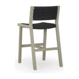 Featuring Delano Grey Outdoor Counter Stool by Four Hands at Amethyst Home. A textural take on outdoor styling, weathered grey teak welcomes thick, handwoven rope seating in an inviting dark grey. Cover or store indoors during inclement weather and when not in use.Overall Dimensions: 19.75"W x 24"L x 37.50"H
Collection: SolanoColors: Weathered Grey-Fsc. Amethyst Home provides interior design, new home construction design consulting, vintage area rugs, and lighting in the Salt Lake City metro area.