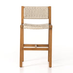 A textural take on outdoor styling, the Delano Natural Teak stool welcomes thick, handwoven rope seating in an inviting ivory. Safe for outdoor spaces. Cover or store indoors during inclement weather and when not in use. Amethyst Home provides interior design, new home construction design consulting, vintage area rugs, and lighting in the Seattle metro area.