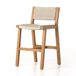 A textural take on outdoor styling, the Delano Natural Teak stool welcomes thick, handwoven rope seating in an inviting ivory. Safe for outdoor spaces. Cover or store indoors during inclement weather and when not in use. Amethyst Home provides interior design, new home construction design consulting, vintage area rugs, and lighting in the Tampa metro area.