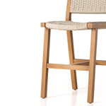 A textural take on outdoor styling, the Delano Natural Teak stool welcomes thick, handwoven rope seating in an inviting ivory. Safe for outdoor spaces. Cover or store indoors during inclement weather and when not in use. Amethyst Home provides interior design, new home construction design consulting, vintage area rugs, and lighting in the Dallas metro area.