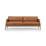 Featuring Diana Sonoma Butterscotch Sofa by Four Hands at Amethyst Home. Buttery leather in a modern palette, the Diana sofa is charming and ultra comfy.  The wooden frame detail is an extra special touch.
Overall Dimensions: 84.00"w x 36.00"d x 32.00"h
Collection: KensingtonColors: Sonoma Butterscotch ,NaturalMaterials: Top Grain Leather ,Solid ParawoodOverall Dimensions: 84"W x 3. Amethyst Home provides interior design, new construction, custom furniture, and area rugs in the Seattle metro area.