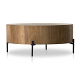 Featuring Eaton Amber Oak Drum Coffee Table by Four Hands at Amethyst Home. no descriptionOverall Dimensions: 38"W x 38"L x 16"H
Collection: HaidenColors: Dark Gunmetal ,Amber Oak ResinMaterials: Iron ,Thick Oak Veneer Weight: 55.12 lbsClearance from Floor: 6.0"Distance Between Legs (Front to Back): 19.75"Distance Between Legs (Side to Side): 19.75"Tabletop Thickness: 10.0". Amethyst Home provides interior design, new construction, custom furniture, and area rugs in the Dallas metro area.