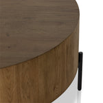 Featuring Eaton Amber Oak Drum Coffee Table by Four Hands at Amethyst Home. no descriptionOverall Dimensions: 38"W x 38"L x 16"H
Collection: HaidenColors: Dark Gunmetal ,Amber Oak ResinMaterials: Iron ,Thick Oak Veneer Weight: 55.12 lbsClearance from Floor: 6.0"Distance Between Legs (Front to Back): 19.75"Distance Between Legs (Side to Side): 19.75"Tabletop Thickness: 10.0". Amethyst Home provides interior design, new construction, custom furniture, and area rugs in the Houston metro area.