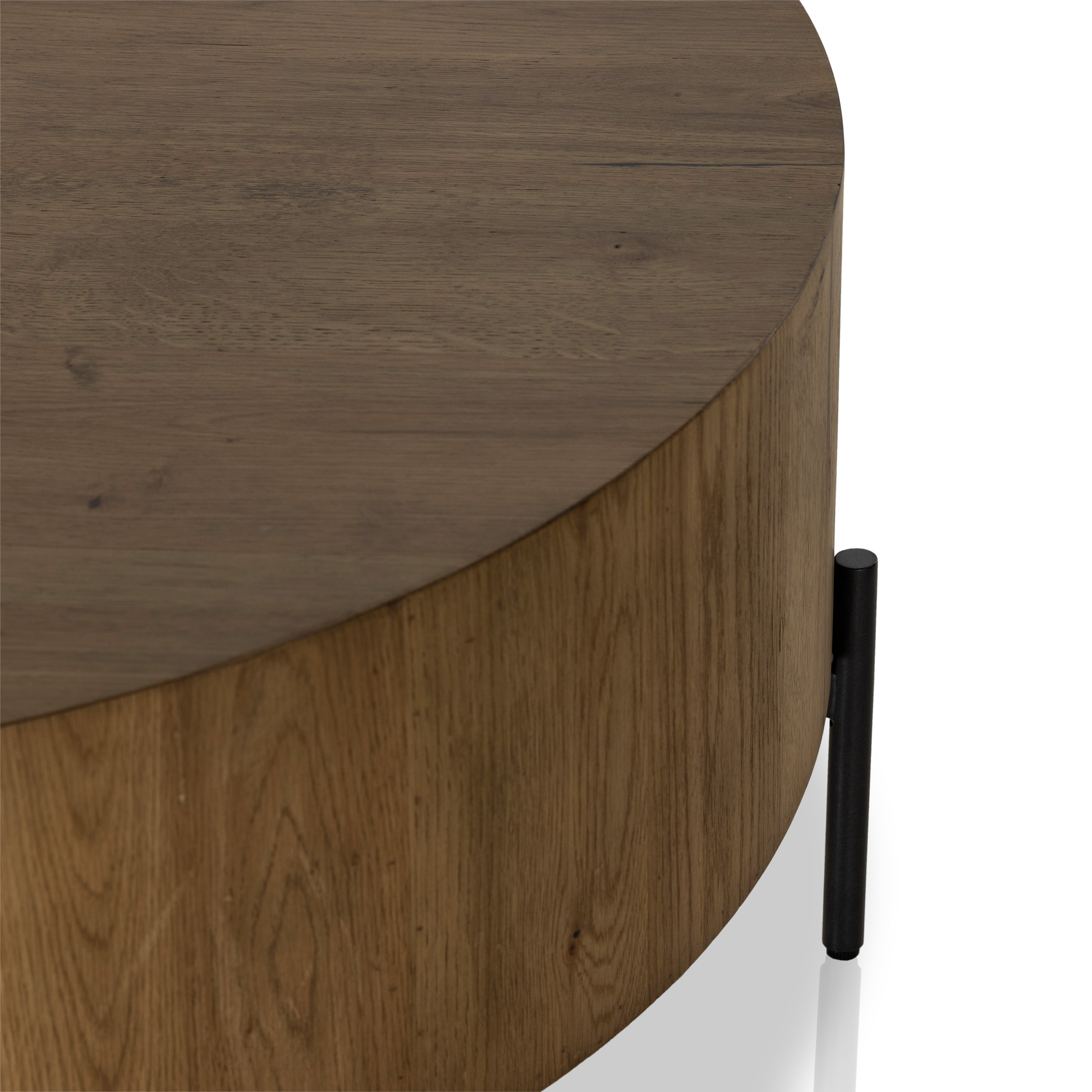 Featuring Eaton Amber Oak Drum Coffee Table by Four Hands at Amethyst Home. no descriptionOverall Dimensions: 38"W x 38"L x 16"H
Collection: HaidenColors: Dark Gunmetal ,Amber Oak ResinMaterials: Iron ,Thick Oak Veneer Weight: 55.12 lbsClearance from Floor: 6.0"Distance Between Legs (Front to Back): 19.75"Distance Between Legs (Side to Side): 19.75"Tabletop Thickness: 10.0". Amethyst Home provides interior design, new construction, custom furniture, and area rugs in the Houston metro area.