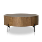Featuring Eaton Amber Oak Drum Coffee Table by Four Hands at Amethyst Home. no descriptionOverall Dimensions: 38"W x 38"L x 16"H
Collection: HaidenColors: Dark Gunmetal ,Amber Oak ResinMaterials: Iron ,Thick Oak Veneer Weight: 55.12 lbsClearance from Floor: 6.0"Distance Between Legs (Front to Back): 19.75"Distance Between Legs (Side to Side): 19.75"Tabletop Thickness: 10.0". Amethyst Home provides interior design, new construction, custom furniture, and area rugs in the Nashville metro area.