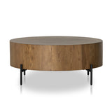 Featuring Eaton Amber Oak Drum Coffee Table by Four Hands at Amethyst Home. no descriptionOverall Dimensions: 38"W x 38"L x 16"H
Collection: HaidenColors: Dark Gunmetal ,Amber Oak ResinMaterials: Iron ,Thick Oak Veneer Weight: 55.12 lbsClearance from Floor: 6.0"Distance Between Legs (Front to Back): 19.75"Distance Between Legs (Side to Side): 19.75"Tabletop Thickness: 10.0". Amethyst Home provides interior design, new construction, custom furniture, and area rugs in the Nashville metro area.