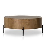 Featuring Eaton Amber Oak Drum Coffee Table by Four Hands at Amethyst Home. no descriptionOverall Dimensions: 38"W x 38"L x 16"H
Collection: HaidenColors: Dark Gunmetal ,Amber Oak ResinMaterials: Iron ,Thick Oak Veneer Weight: 55.12 lbsClearance from Floor: 6.0"Distance Between Legs (Front to Back): 19.75"Distance Between Legs (Side to Side): 19.75"Tabletop Thickness: 10.0". Amethyst Home provides interior design, new construction, custom furniture, and area rugs in the San Diego metro area.