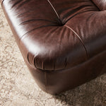 Featuring Farley Conroe Cigar Swivel Chair by Four Hands at Amethyst Home. Modern meets vintage on a 360-degree swivel. Designed with comfort in mind, this armless seating style is upholstered in a vintage-like top-grain leather with lustrous highs and lows. Blind tufting and subtly flared sides offer a true "sink-in" seating experience, while a 360-degree swivel adds modernity.
. Amethyst Home provides interior design, new construction, custom furniture, and area rugs in the San Diego metro area.