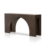 Featuring Fausto Smoked Guanacaste Console Table by Four Hands at Amethyst Home. Clean and simple, with great impact. Made from smoked Guanacaste, shapely arches and block corners speak to the architectural inspiration behind this eye-catching console table.
Collection: WessonColors: Smoked GuanacasteMaterials: Guanacaste VeneerOverall Dimensions: 70"W x 16"L x 35"H Weight: 103.0 lbs. Amethyst Home provides interior design, new construction, custom furniture, and area rugs in the Tampa metro area.