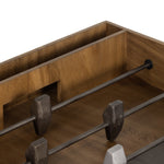 Handmade by skilled artisans, the Foosball Natural Brown Guanacaste Table is a one-of-a-kind game that features a beautiful blend of hand-finished Guanacaste wood and metal that’s been aged through a manual, month-long process using natural elements to bring unique character to each piece. Includes three balls. Amethyst Home provides interior design services, furniture, rugs, and lighting in the Des Moines metro area.