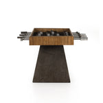 Handmade by skilled artisans, the Foosball Natural Brown Guanacaste Table is a one-of-a-kind game that features a beautiful blend of hand-finished Guanacaste wood and metal that’s been aged through a manual, month-long process using natural elements to bring unique character to each piece. Includes three balls. Amethyst Home provides interior design services, furniture, rugs, and lighting in the Portland metro area.