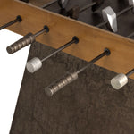 Handmade by skilled artisans, the Foosball Natural Brown Guanacaste Table is a one-of-a-kind game that features a beautiful blend of hand-finished Guanacaste wood and metal that’s been aged through a manual, month-long process using natural elements to bring unique character to each piece. Includes three balls. Amethyst Home provides interior design services, furniture, rugs, and lighting in the Salt Lake City metro area.