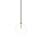 Featuring Glass Burnished Brass Clear Glass Globe Medium Pendant by Four Hands at Amethyst Home. A single glass sphere dangles for a stunning effect. Each globe is individually blown, shaped and sculpted by hand through a one-hour process. Brass and glass are 98% recyclable. Designed and sustainably crafted in Poland by Schwung.
Overall Dimensions : 7.75. Amethyst Home provides interior design, new home construction design consulting, vintage area rugs, and lighting in the Laguna Beach metro area.