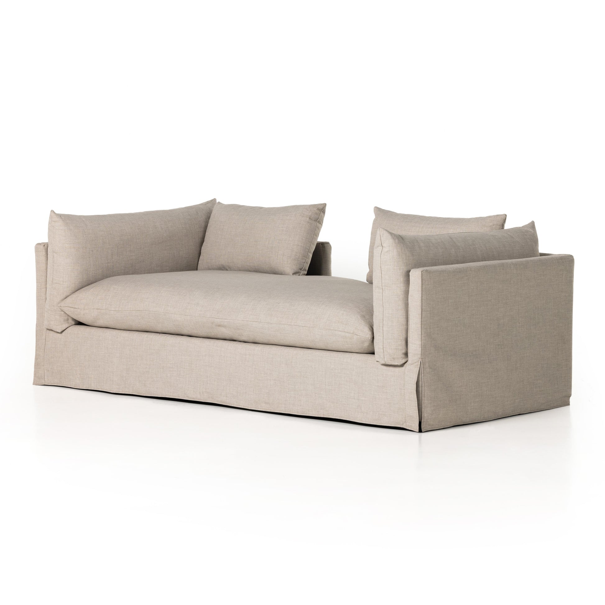 Elevate your living room with the Habitat Bennett Moon Chaise. Crafted from premium wood with an espresso finish, this chaise is built to last while looking polished and sophisticated. Enjoy superior comfort and a timeless design to relax in style. Amethyst Home provides interior design, new home construction design consulting, vintage area rugs, and lighting in the Des Moines metro area.