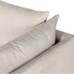Featuring Habitat Bennett Moon Sofa by Four Hands at Amethyst Home. A slipcovered sofa made for modern living. Shelter arms and big, pillow-inspired cushions are covered in a durable, comfortable fabric prime for lounging. Performance fabrics are specially created to withstand spills, stains, high traffic and wear, ensuring long-term comfort and unmatched . Amethyst Home provides interior design, new home construction design consulting, vintage area rugs, and lighting in the Alpharetta metro area.