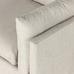 Featuring Habitat Bennett Moon Sofa by Four Hands at Amethyst Home. A slipcovered sofa made for modern living. Shelter arms and big, pillow-inspired cushions are covered in a durable, comfortable fabric prime for lounging. Performance fabrics are specially created to withstand spills, stains, high traffic and wear, ensuring long-term comfort and unmatched d. Amethyst Home provides interior design, new home construction design consulting, vintage area rugs, and lighting in the Calabasas metro area.