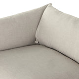 Featuring Habitat Bennett Moon Sofa by Four Hands at Amethyst Home. A slipcovered sofa made for modern living. Shelter arms and big, pillow-inspired cushions are covered in a durable, comfortable fabric prime for lounging. Performance fabrics are specially created to withstand spills, stains, high traffic and wear, ensuring long-term comfort and unmatched du. Amethyst Home provides interior design, new home construction design consulting, vintage area rugs, and lighting in the Monterey metro area.