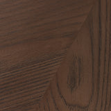 A Seventies-era style inspired by a flea market find, a dramatically tufted sling seat of black top-grain leather angles at the just-right pitch for total comfort, with wide, brown ash framing. Amethyst Home provides interior design, new home construction design consulting, vintage area rugs, and lighting in the Scottsdale metro area.