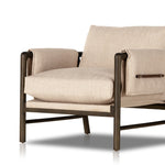 Featuring Harrison Alcala Wheat Chair by Four Hands at Amethyst Home. Details make the chair. With poly-blend performance fabric that wraps each arm, faux toggles add an element of interest to midcentury-inspired seating in a wheat hue, with softly sculpted parawood framing carrying out a beautiful neutral look.Overall Dimensions: 32.25"W x 34.75"L x 31.75"H
Collection: BelfastC. Amethyst Home provides interior design, new construction, custom furniture, and area rugs in the Alpharetta metro area.