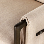Featuring Harrison Alcala Wheat Chair by Four Hands at Amethyst Home. Details make the chair. With poly-blend performance fabric that wraps each arm, faux toggles add an element of interest to midcentury-inspired seating in a wheat hue, with softly sculpted parawood framing carrying out a beautiful neutral look.Overall Dimensions: 32.25"W x 34.75"L x 31.75"H
Collection: BelfastColor. Amethyst Home provides interior design, new construction, custom furniture, and area rugs in the Dallas metro area.