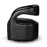 Featuring Hawkins Sonoma Black Swivel Chair by Four Hands at Amethyst Home. This 360-swivel update of the fan-favorite stationary design makes quite the statement. Well curved and finely sculpted, exclusive black top-grain leather makes a uniquely shapely statement in any room.
Overall Dimensions: 26"W x 26"L x 29"HColors: Sonoma ButterscotchMaterials: Top . Amethyst Home provides interior design, new home construction design consulting, vintage area rugs, and lighting in the Park City metro area.