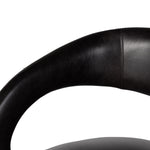 Featuring Hawkins Sonoma Black Swivel Chair by Four Hands at Amethyst Home. This 360-swivel update of the fan-favorite stationary design makes quite the statement. Well curved and finely sculpted, exclusive black top-grain leather makes a uniquely shapely statement in any room.
Overall Dimensions: 26"W x 26"L x 29"HColors: Sonoma ButterscotchMaterials: Top . Amethyst Home provides interior design, new home construction design consulting, vintage area rugs, and lighting in the San Diego metro area.