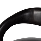 Featuring Hawkins Sonoma Black Swivel Chair by Four Hands at Amethyst Home. This 360-swivel update of the fan-favorite stationary design makes quite the statement. Well curved and finely sculpted, exclusive black top-grain leather makes a uniquely shapely statement in any room.
Overall Dimensions: 26"W x 26"L x 29"HColors: Sonoma ButterscotchMaterials: Top . Amethyst Home provides interior design, new home construction design consulting, vintage area rugs, and lighting in the San Diego metro area.