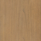Ilana Burnished Mindi Cabinet forms a dramatic arch this glass-front cabinetry, with woven natural cane backing for a textural finishing touch. Amethyst Home provides interior design services, furniture, rugs, and lighting in the Dallas metro area.