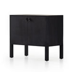 Featuring Isador Black Wash Poplar Bar Cabinet by Four Hands at Amethyst Home. Beautifully simple in spirit. Black-washed solid poplar forms a Parsons-style bar cabinet, with iron and leather hardware for a material-driven update to Shaker-inspired styling. Inside, dual drawers plus generous bottle storage await drink go-tos and bar accessories.Overall Dimensions: 36"W x 19"L. Amethyst Home provides interior design, new construction, custom furniture, and area rugs in the Winter Garden metro area.