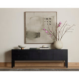 Featuring Isador Black Wash Poplar Media Console by Four Hands at Amethyst Home. Beautifully simple in spirit. Black-washed dry poplar forms a clean-lined media console with faux dovetail joinery plus iron and leather hardware, for a material-driven update to Shaker-inspired styling. Rear cutouts for cord management.Overall Dimensions: 80"W x 19"L x 26"H
Collection: FultonColors: Bla. Amethyst Home provides interior design, new construction, custom furniture, and area rugs in the Omaha metro area.