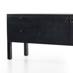 Featuring Isador Black Wash Poplar Media Console by Four Hands at Amethyst Home. Beautifully simple in spirit. Black-washed dry poplar forms a clean-lined media console with faux dovetail joinery plus iron and leather hardware, for a material-driven update to Shaker-inspired styling. Rear cutouts for cord management.Overall Dimensions: 80"W x 19"L x 26"H
Collection: FultonCol. Amethyst Home provides interior design, new construction, custom furniture, and area rugs in the Winter Garden metro area.