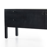 Featuring Isador Black Wash Poplar Media Console by Four Hands at Amethyst Home. Beautifully simple in spirit. Black-washed dry poplar forms a clean-lined media console with faux dovetail joinery plus iron and leather hardware, for a material-driven update to Shaker-inspired styling. Rear cutouts for cord management.Overall Dimensions: 80"W x 19"L x 26"H
Collection: FultonCol. Amethyst Home provides interior design, new construction, custom furniture, and area rugs in the Winter Garden metro area.