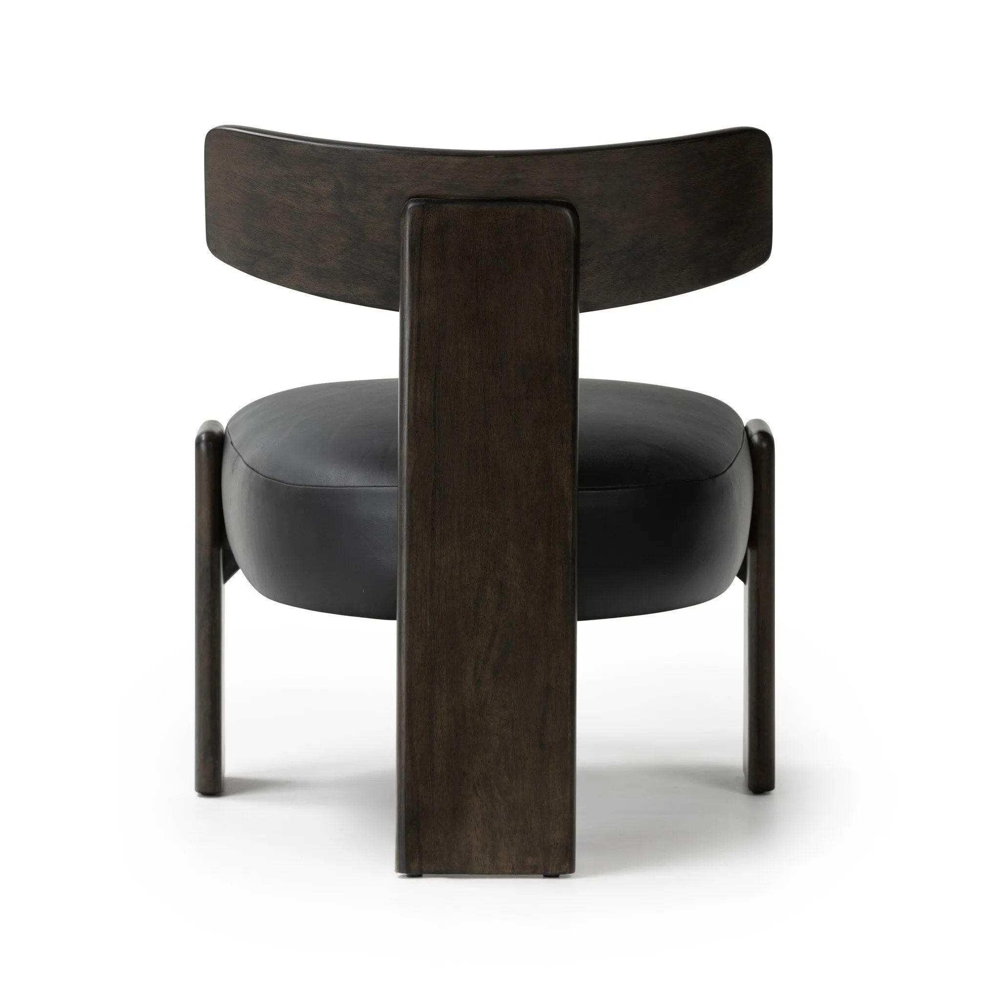 Featuring Issa Carson Black Accent Chair by Four Hands at Amethyst Home. This polished tri-leg chair features a "floating" seat cushion that has been constructed with spring suspension and a seemingly invisible connection to the legs. With a seat of black top-grain leather and a wooden frame, the chair evokes monochromatic chic.
Collection: FarrowColors: . Amethyst Home provides interior design, new home construction design consulting, vintage area rugs, and lighting in the Kansas City metro area.
