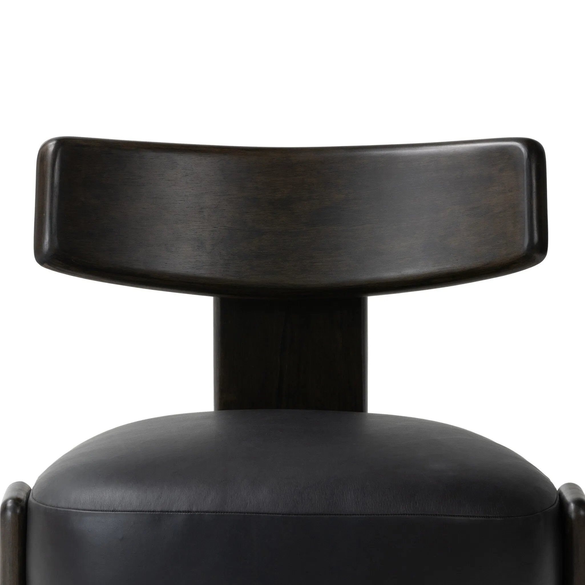 Featuring Issa Carson Black Accent Chair by Four Hands at Amethyst Home. This polished tri-leg chair features a "floating" seat cushion that has been constructed with spring suspension and a seemingly invisible connection to the legs. With a seat of black top-grain leather and a wooden frame, the chair evokes monochromatic chic.
Collection: FarrowColors: Ca. Amethyst Home provides interior design, new home construction design consulting, vintage area rugs, and lighting in the Nashville metro area.