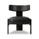 Featuring Issa Carson Black Accent Chair by Four Hands at Amethyst Home. This polished tri-leg chair features a "floating" seat cushion that has been constructed with spring suspension and a seemingly invisible connection to the legs. With a seat of black top-grain leather and a wooden frame, the chair evokes monochromatic chic.
Collection: FarrowColors: Ca. Amethyst Home provides interior design, new home construction design consulting, vintage area rugs, and lighting in the Park City metro area.