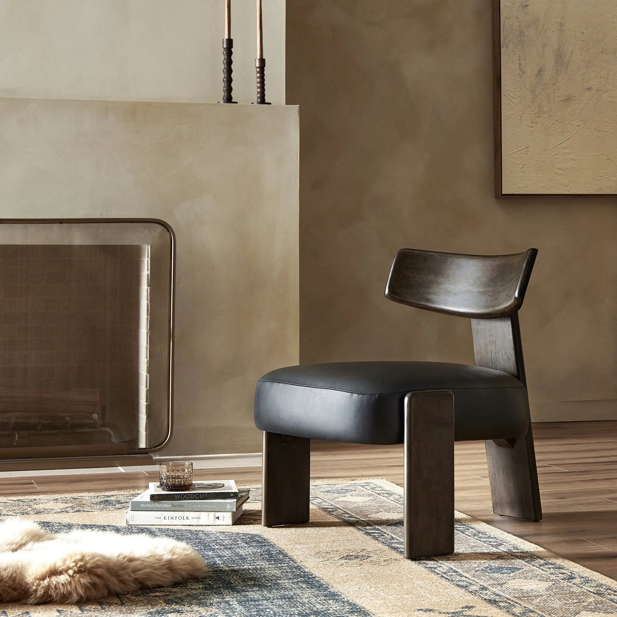 Featuring Issa Carson Black Accent Chair by Four Hands at Amethyst Home. This polished tri-leg chair features a "floating" seat cushion that has been constructed with spring suspension and a seemingly invisible connection to the legs. With a seat of black top-grain leather and a wooden frame, the chair evokes monochromatic chic.
Collection: FarrowColors: Cars. Amethyst Home provides interior design, new home construction design consulting, vintage area rugs, and lighting in the Seattle metro area.