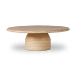Featuring Janice Sand Striae Coffee Table by Four Hands at Amethyst Home. A beautiful dome-shaped pedestal base supports a rounded tabletop with bullnose edges. Made from cast concrete with a water-transfer finish which resemble natural stone.Collection: ChandlerColors: Sand StriaeMaterials: Concrete Weight: 160.94 lbs. Amethyst Home provides interior design, new home construction design consulting, vintage area rugs, and lighting in the Newport Beach metro area.