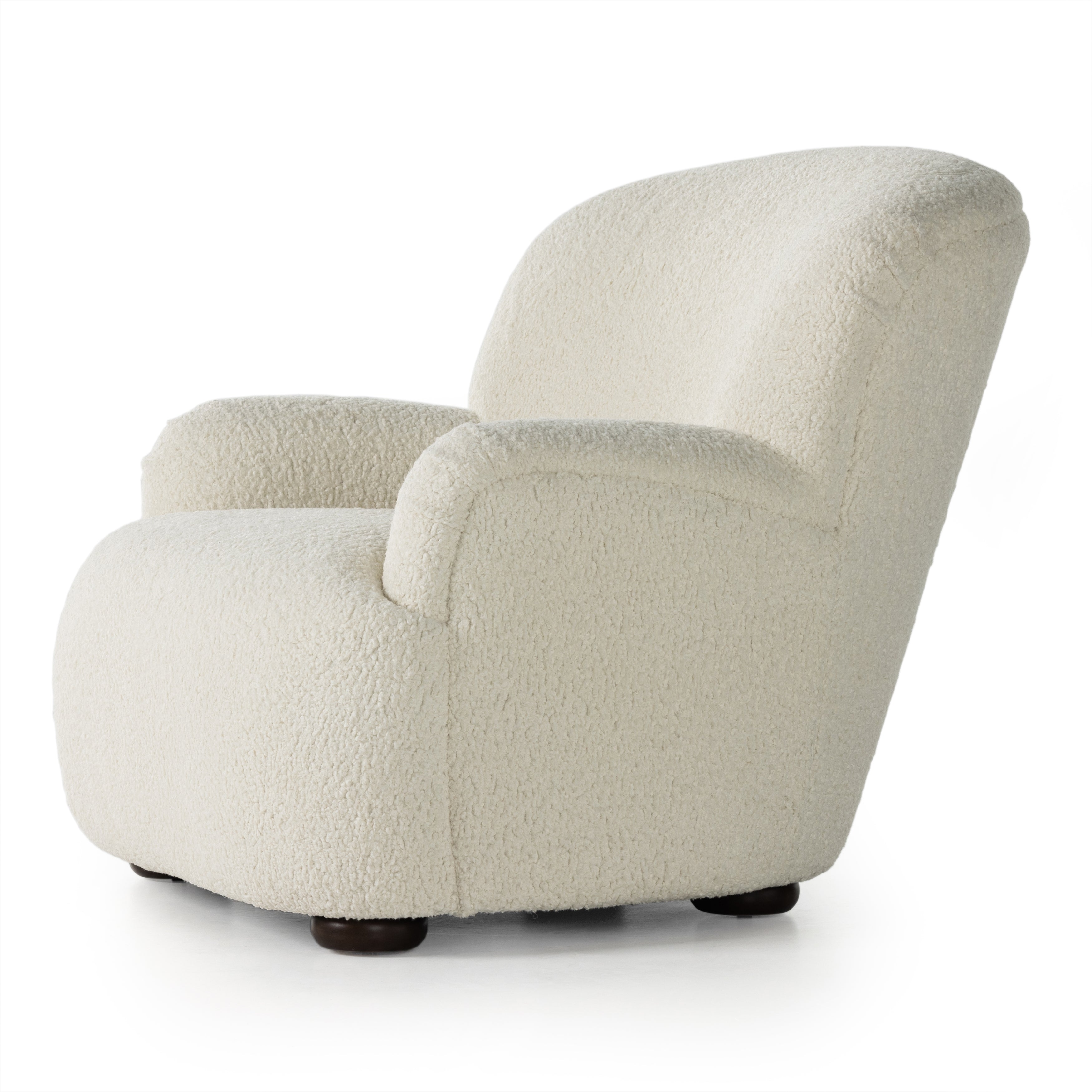 Featuring Kadon Sheepskin Natural Chair by Four Hands at Amethyst Home. Kadon Sheepskin Natural Chair's high wing back pairs with softly rolled arms for a curvy look and supportive sit. Cream shearling-like upholstery invites you to sit and stay a while
Overall Dimensions: 35.50"W x 39"L x 32.75"HWeight: 63.49 lbsMaterials: 100% Polyester, Solid Parawood
Seat Depth: 24.5"Seat Height: 17.5"Arm H. Amethyst Home provides interior design services, furniture, rugs, and lighting in the Omaha metro area.