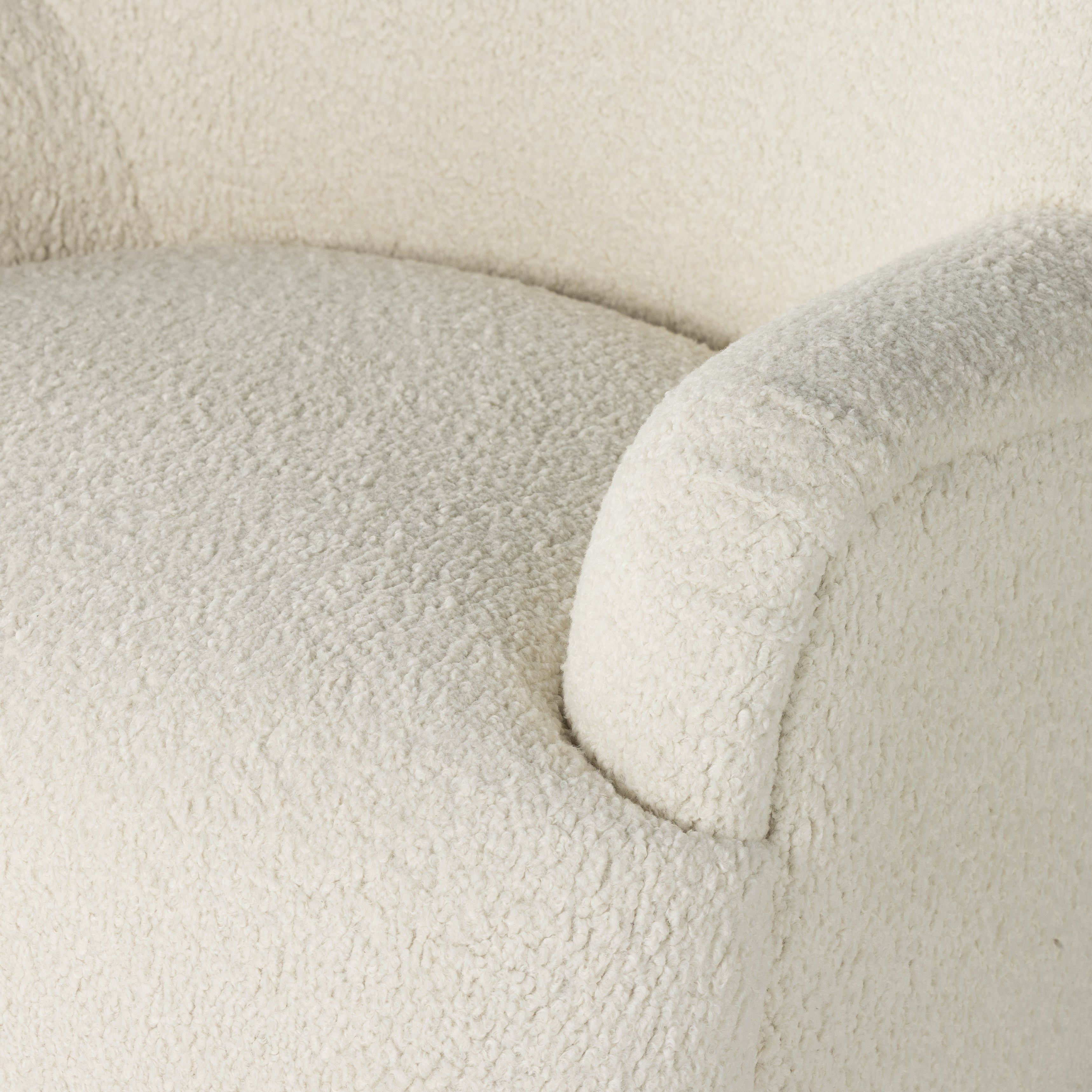 Featuring Kadon Sheepskin Natural Chair by Four Hands at Amethyst Home. Kadon Sheepskin Natural Chair's high wing back pairs with softly rolled arms for a curvy look and supportive sit. Cream shearling-like upholstery invites you to sit and stay a while
Overall Dimensions: 35.50"W x 39"L x 32.75"HWeight: 63.49 lbsMaterials: 100% Polyester, Solid Parawood
Seat Depth: 24.5"Seat Height: 17.5"Arm. Amethyst Home provides interior design services, furniture, rugs, and lighting in the Seattle metro area.