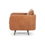 Featuring Kaya Haven Tobacco Swivel Chair by Four Hands at Amethyst Home. Angled to perfection, atop a 360-degree swivel. Tobacco-finished top-grain leather meet tapered parawood legs, which have been wire-brushed for retro undertones.Overall Dimensions: 28.50"W x 33"L x 29.50"H
Collection: KensingtonColors: Haven Tobacco ,Distressed NaturalMaterials: Top Grain Leather ,Solid Parawo. Amethyst Home provides interior design, new construction, custom furniture, and area rugs in the Boston metro area.