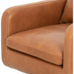 Featuring Kaya Haven Tobacco Swivel Chair by Four Hands at Amethyst Home. Angled to perfection, atop a 360-degree swivel. Tobacco-finished top-grain leather meet tapered parawood legs, which have been wire-brushed for retro undertones.Overall Dimensions: 28.50"W x 33"L x 29.50"H
Collection: KensingtonColors: Haven Tobacco ,Distressed NaturalMaterials: Top Grain Leather ,Solid Para. Amethyst Home provides interior design, new construction, custom furniture, and area rugs in the Monterey metro area.