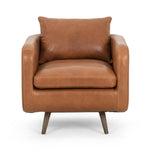Featuring Kaya Haven Tobacco Swivel Chair by Four Hands at Amethyst Home. Angled to perfection, atop a 360-degree swivel. Tobacco-finished top-grain leather meet tapered parawood legs, which have been wire-brushed for retro undertones.Overall Dimensions: 28.50"W x 33"L x 29.50"H
Collection: KensingtonColors: Haven Tobacco ,Distressed NaturalMaterials: Top Grain Leather ,Solid Para. Amethyst Home provides interior design, new construction, custom furniture, and area rugs in the Portland metro area.