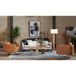 Featuring Kaya Haven Tobacco Swivel Chair by Four Hands at Amethyst Home. Angled to perfection, atop a 360-degree swivel. Tobacco-finished top-grain leather meet tapered parawood legs, which have been wire-brushed for retro undertones.Overall Dimensions: 28.50"W x 33"L x 29.50"H
Collection: KensingtonColors: Haven Tobacco ,Distressed NaturalMaterials: Top Grain Leather ,Soli. Amethyst Home provides interior design, new construction, custom furniture, and area rugs in the Salt Lake City metro area.