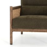 Featuring Kempsey Sutton Olive Chair by Four Hands at Amethyst Home. Craft a Parisian air with French-inspired seating. With a chenille-like texture and earthy olive hue, high performance-upholstered seating is perfectly positioned for comfort, with parawood framing and woven sides of natural cane. Performance fabrics are specially created to withstand spills, stains, high traffic and . Amethyst Home provides interior design, new construction, custom furniture and area rugs in the Omaha metro area