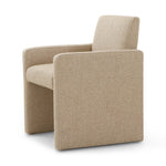 Featuring Tori Heron Sand Dining Chair by Four Hands at Amethyst Home. The loveliest camel textured dining chair.  Perfect for a modern dining room or pair with your favorite desk for all-day comfort.
Overall Dimensions: 25.50"W x 25"L x 33"HColors: Heron SandMaterials: Poly Acrylic Blend
Seat Depth: 19"Seat Height: 20"Arm Height from Floor: 25"Arm Height from. Amethyst Home provides interior design, new home construction design consulting, vintage area rugs, and lighting in the Boston metro area.