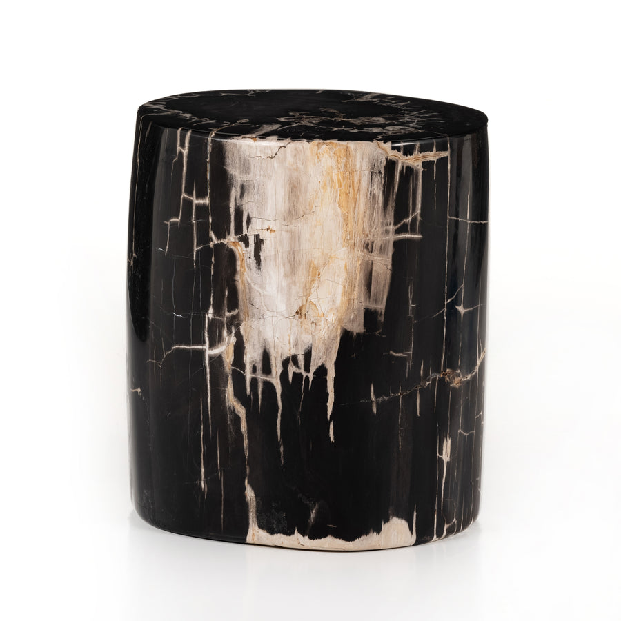 Kos Dark Petrified Wood End Table | shipping 02/05/2026